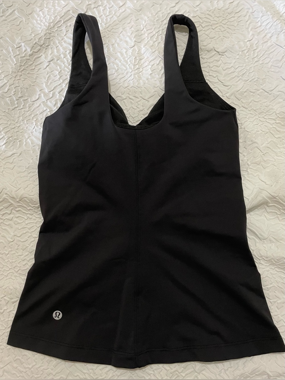 Lululemon Black Contour Tank Top Size 2 - Picture 7 of 9